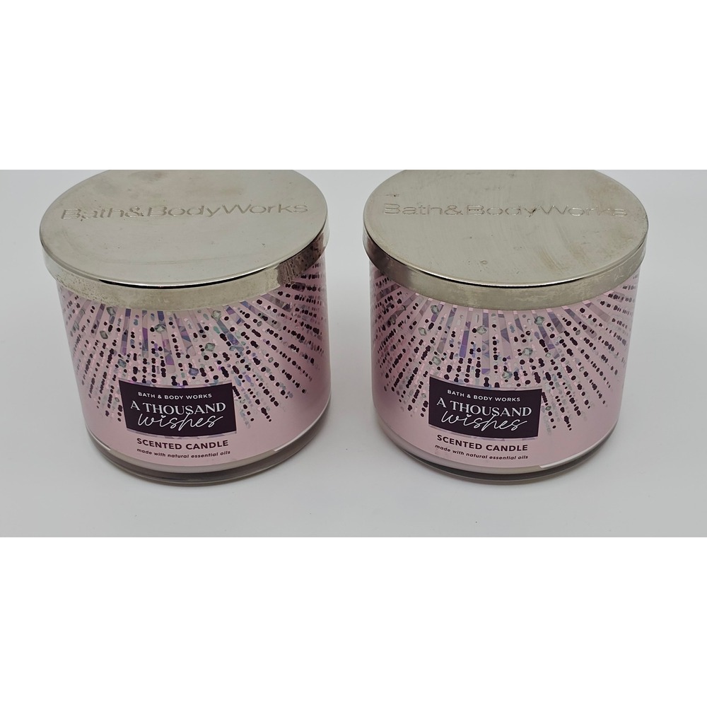 Bath & Body Works A Thousand Wishes 3-Wick Scented Candle Set of 2 14.5 oz Each